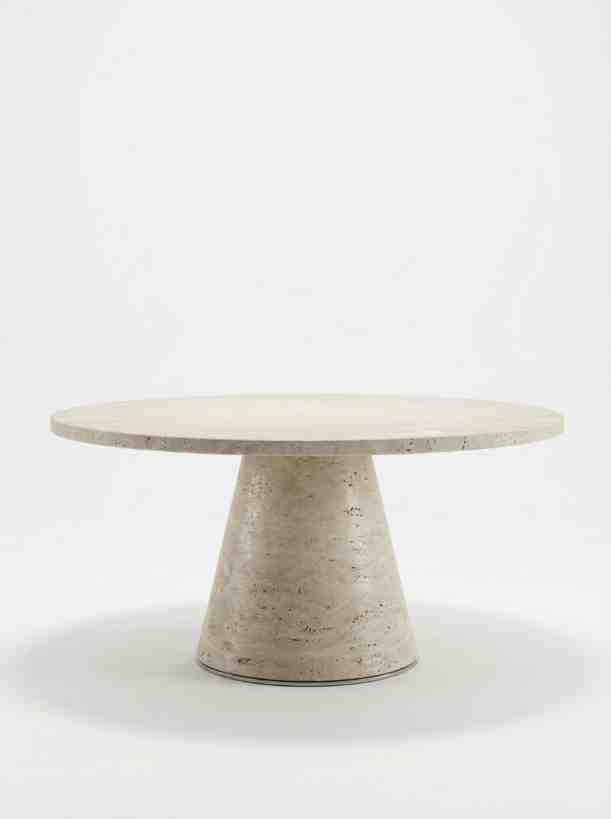 Sculptural Circular Dining Table