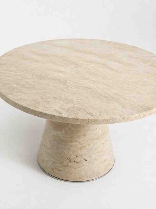 Sculptural Circular Dining Table