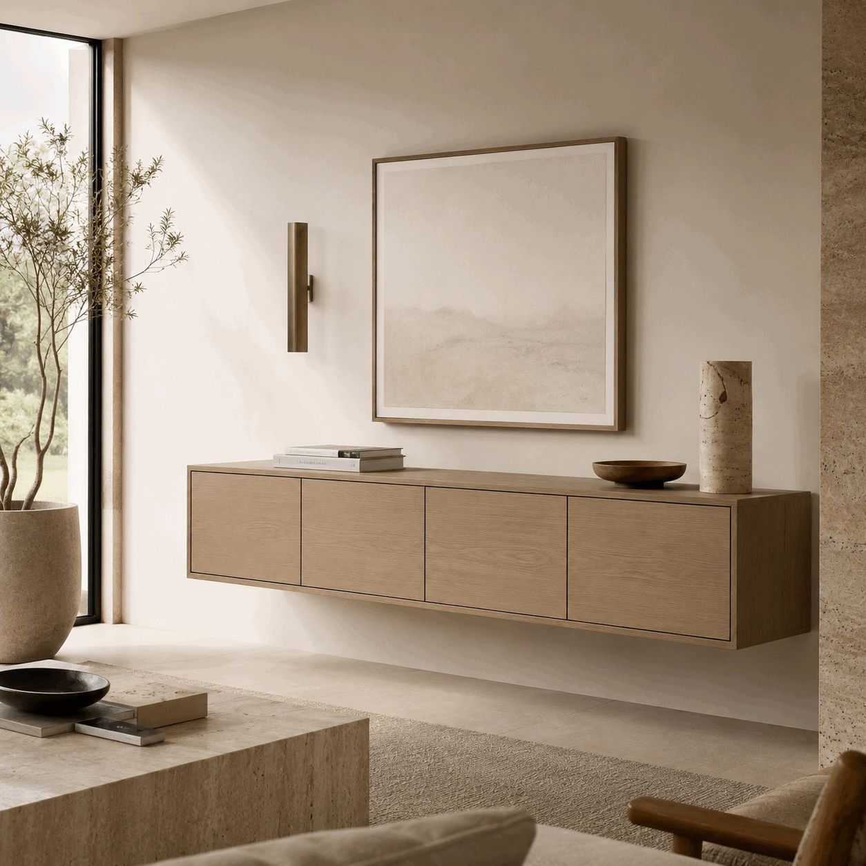 Minimalist Floating Console