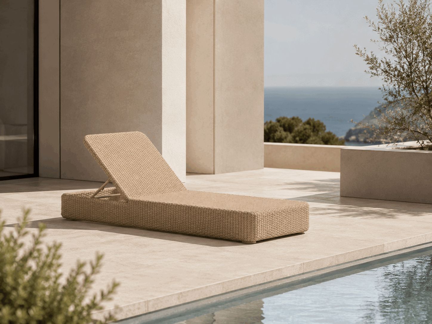 Luxury Woven Sun Lounger