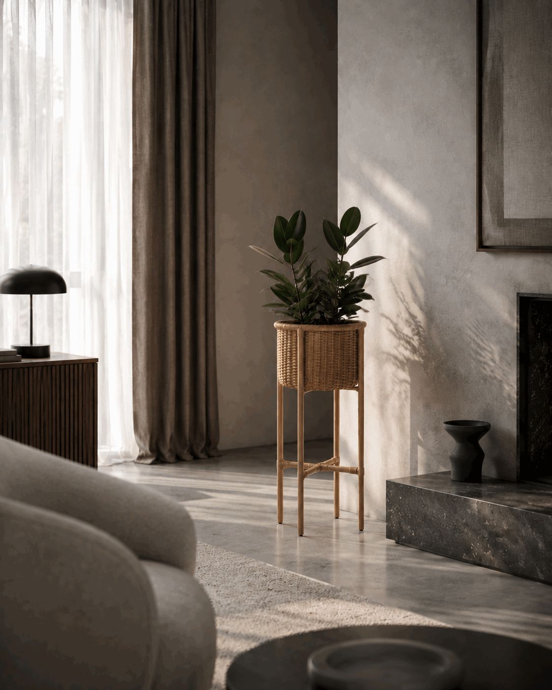 Luxury Woven Plant Stand