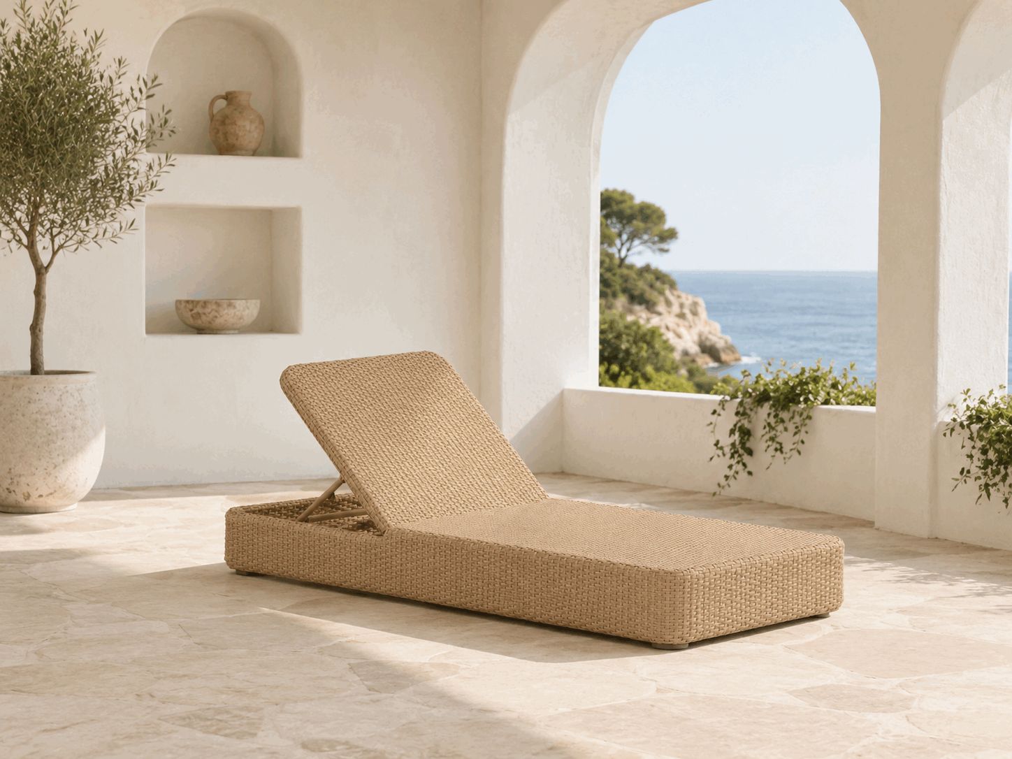 Luxury Woven Sun Lounger