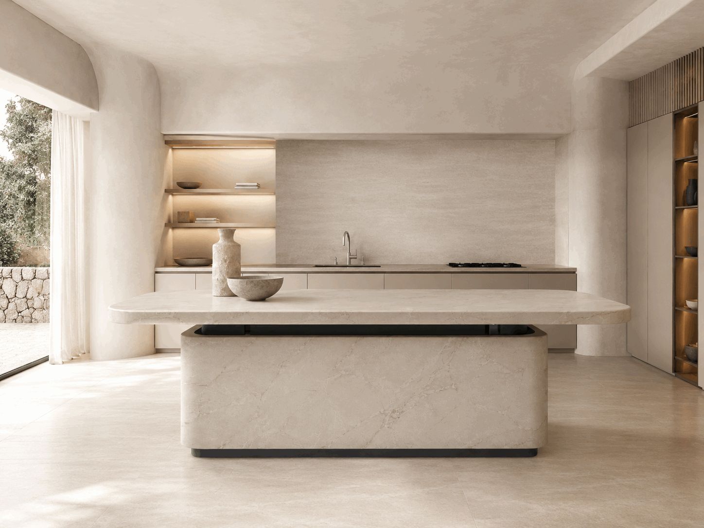Luxury Marble Kitchen Island