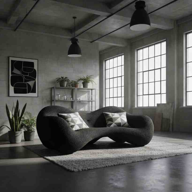 Signature Art Piece / Organic Sculptural Sofa