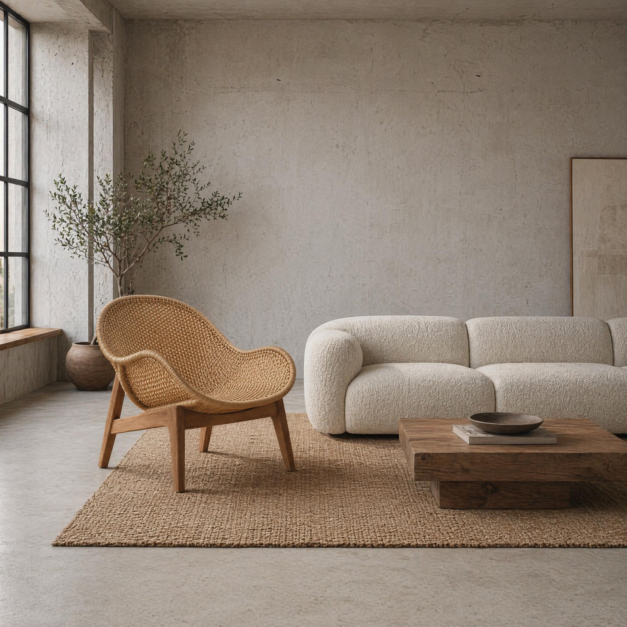 Luxury Woven Lounge Chair